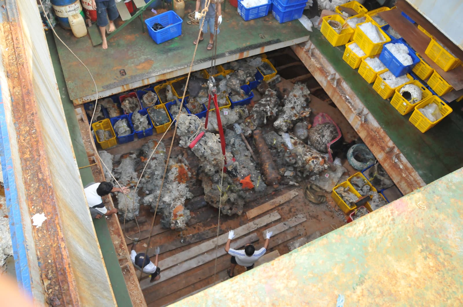 Cannons raised from the Forbes wreck