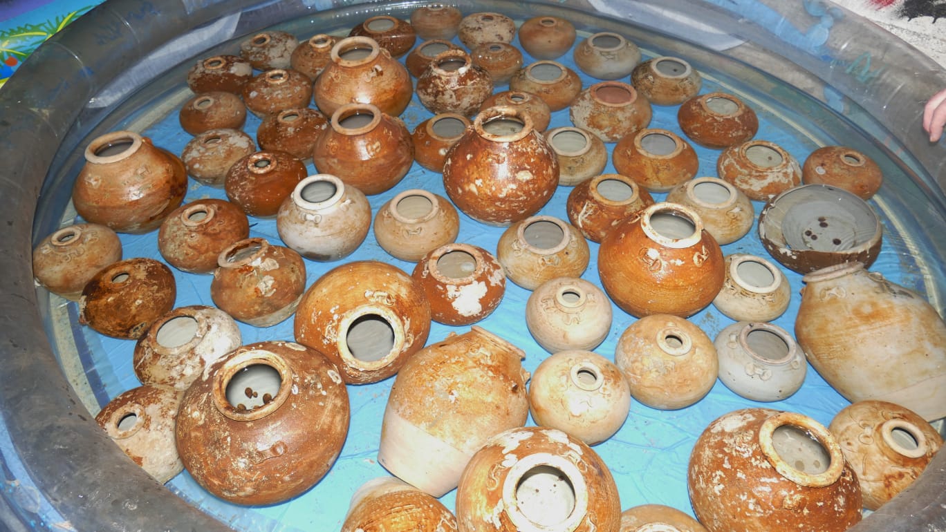 Conservation of recovered ceramic vessels